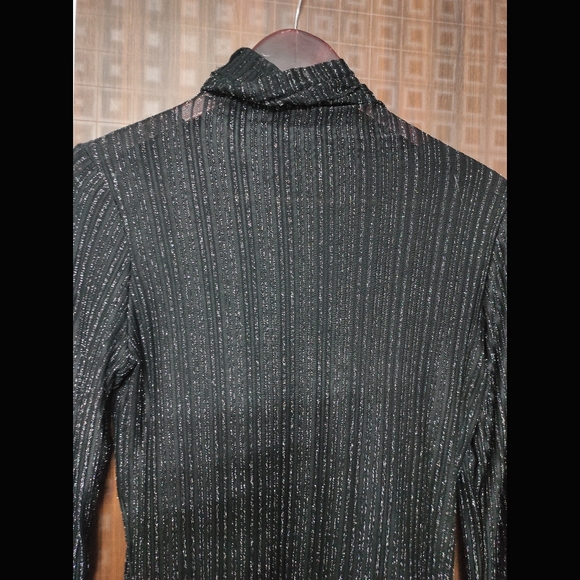 Shimmer High Neck Mesh Top - Picture 3 of 6